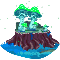 mushroom gift retro psychedelic mushroom stump