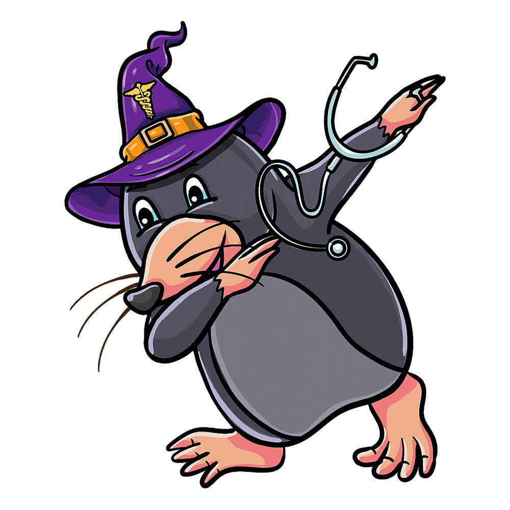 Nursing Dabbing Witch Mole Nurse Halloween.png