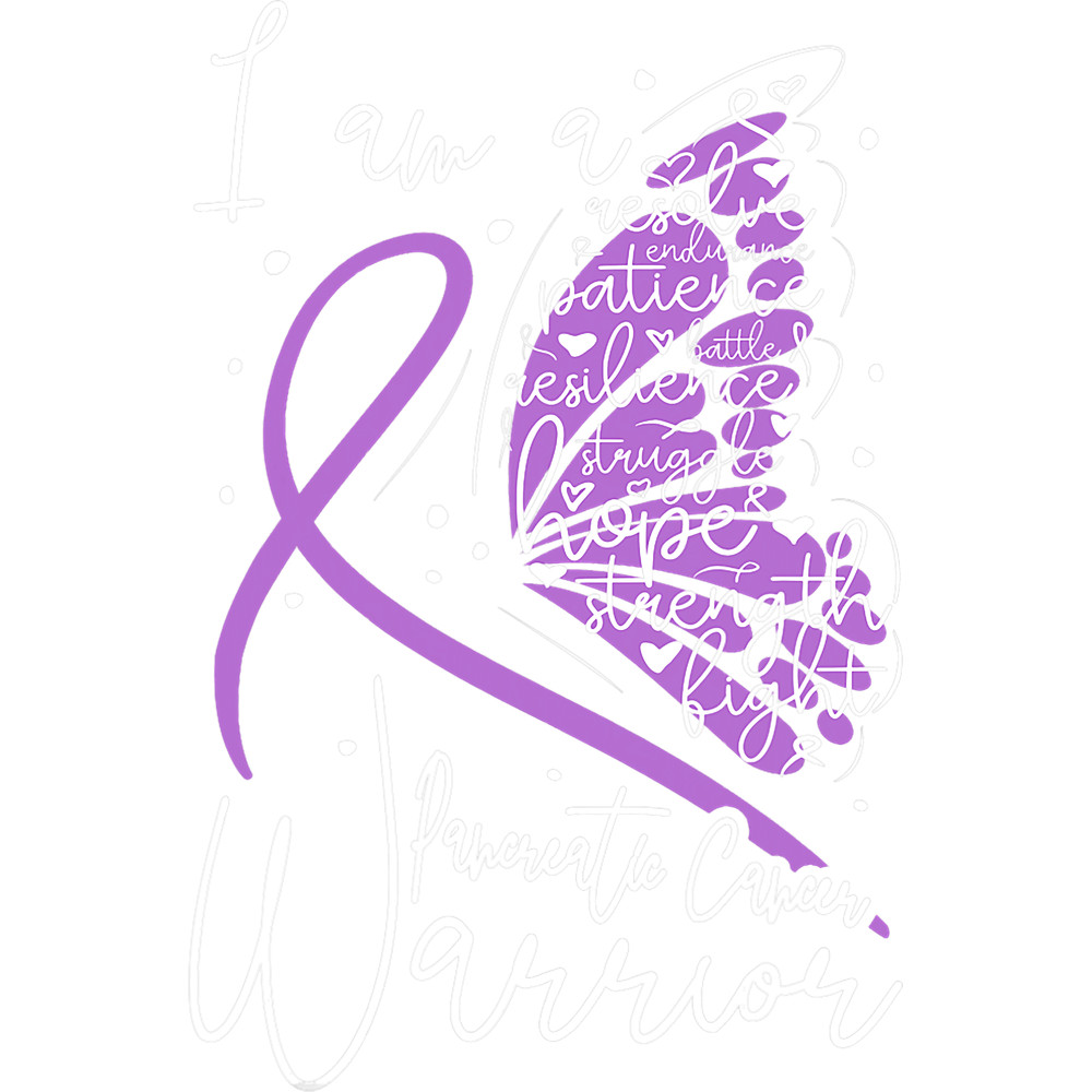 Pancreatic Warrior Butterfly Pancreatic Cancer Awareness.png