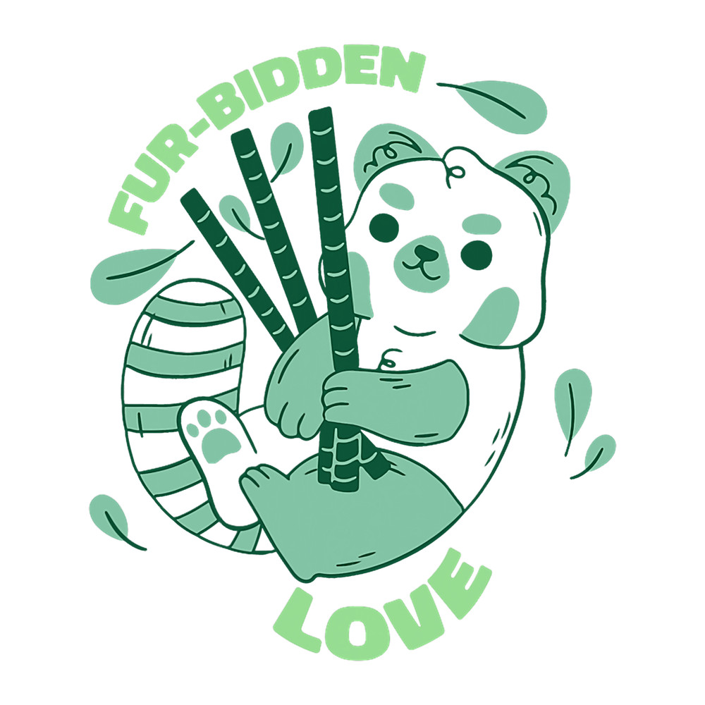 Pandas FurBidden Love Retro Cute Funny Panda Present.png