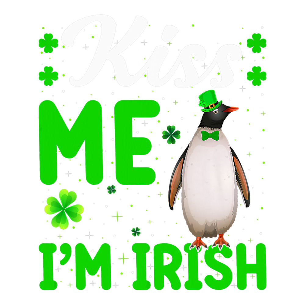 Penguins Lover Bird Lover Kiss Me Im Irish Penguin St Patricks Day.png