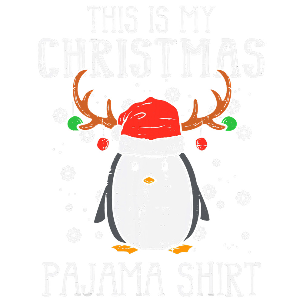 Penguins Lover This Is My Christmas Pajama Shirt Penguin Xmas PJs Pajamas.png