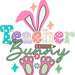 Rabbits Teacher Bunny Cute Easter Day Matching Family Rabbit