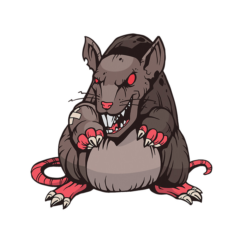 Scary creepy spooky blood eyed rat.png
