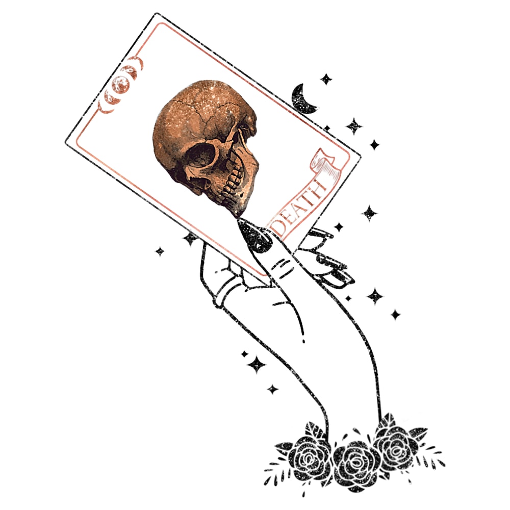 Occult Gothic Aesthetic Line Art For Women Tarot Reading.png