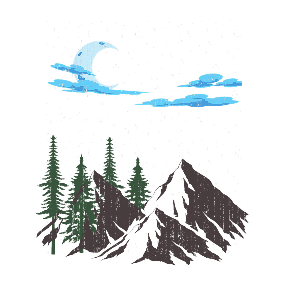 Outdoors Forest Tree Mountain Crescent Moon Moonlight Nature.png