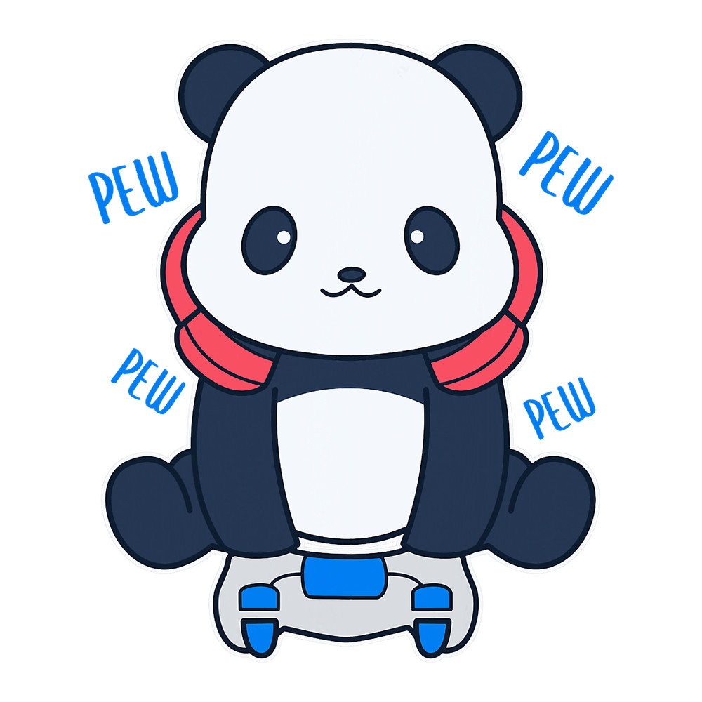 Pandas Cute Panda Gaming Graphic Panda Bear.png