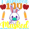 Rabbits I Survived 100 Masked School Days Rabbit Lover Girls.png