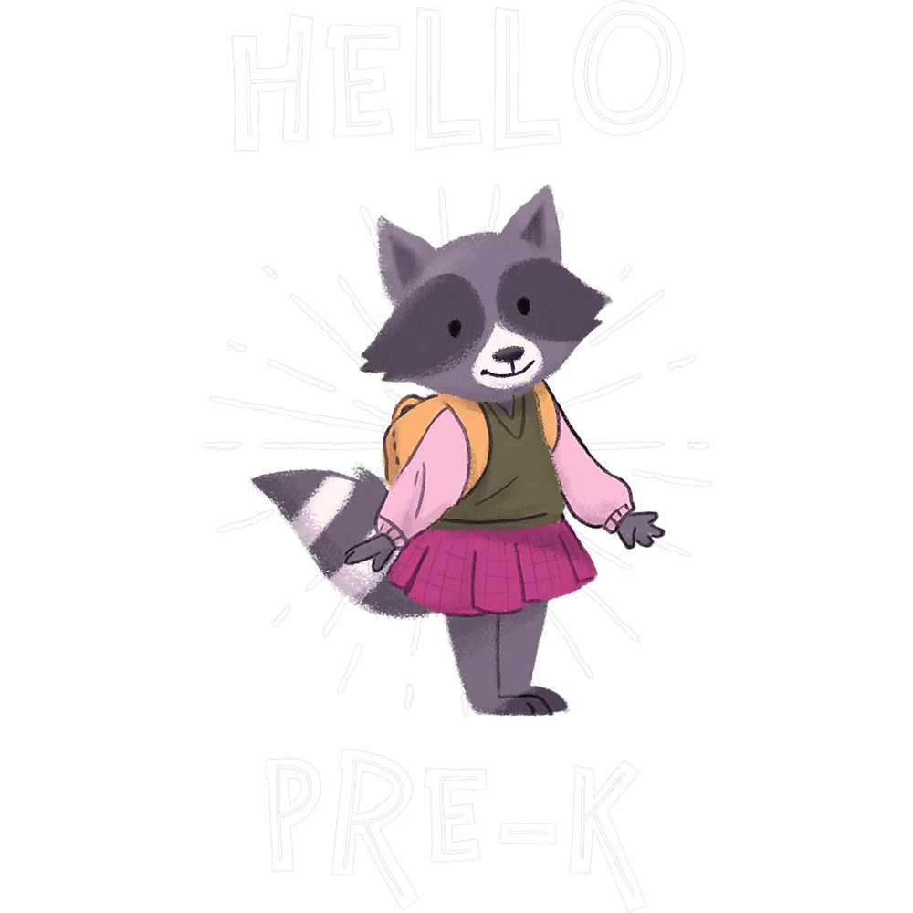 Raccoons Hello PreK Happy 100 Days Of School Smarter Raccoon PreK.png