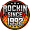 Rockin Since 1992 Classic Rock Birthday.png