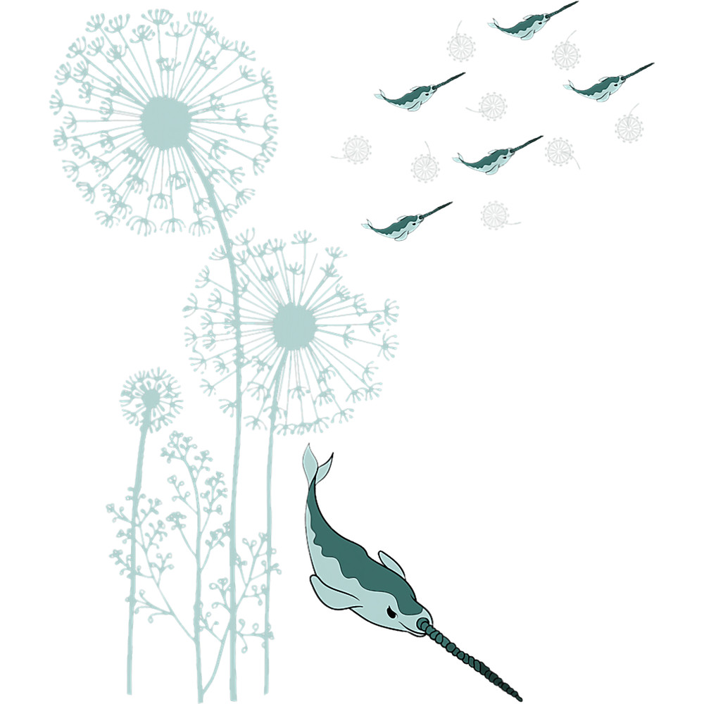 Narwhal Lover Dandelion Whale Ocean Animal Lover Mammal Narwhal.png