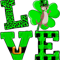 Otters Funny Shamrock Green Plaid Love Otter St. Patrick s Day.png