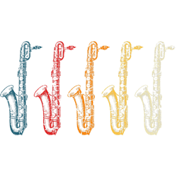 Saxophone Lover Retro Vintage Saxophone Marching Band Sax Jazz Music
