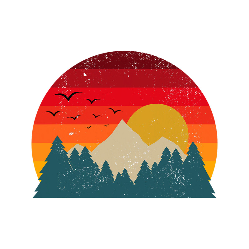 Retro mountain sunset vintage landscape 2.png