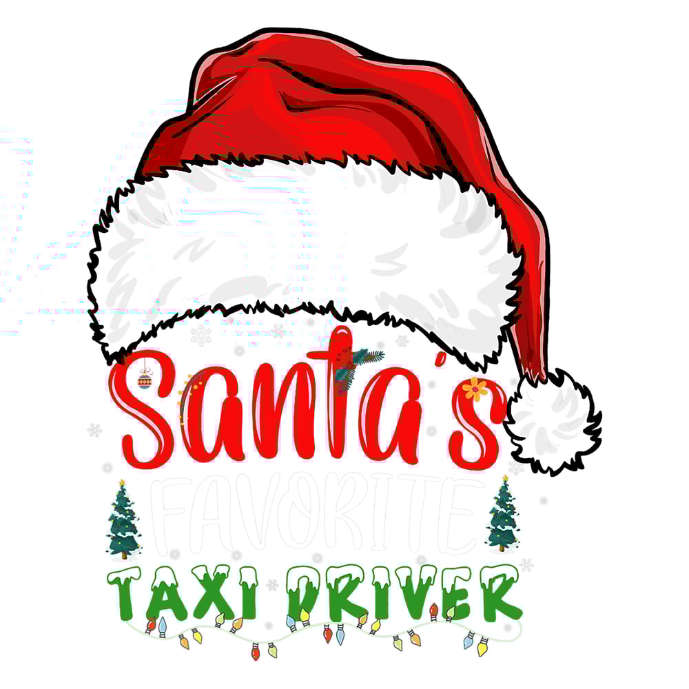 Santas Favorite Taxi Driver Funny Christmas Cab Driver.png