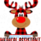 Nursing Red Plaid Medical Assistant Nurse Reindeer Christmas Pajama.png