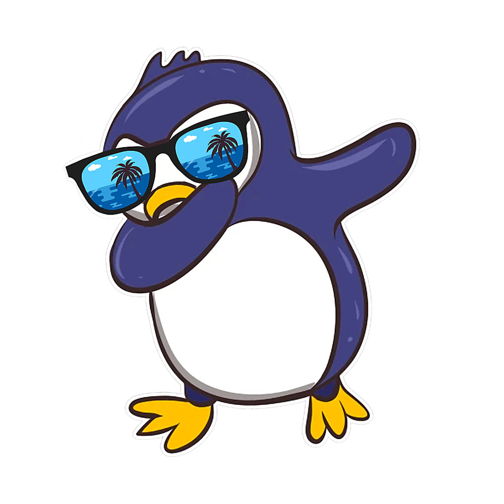 Penguins Lover Dabbing Penguin Cute Animal Birthday Party Gift.png