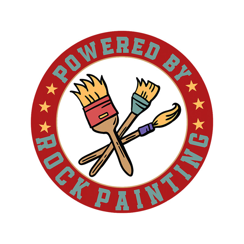 Powered By Rock Painting Funny For Rock Painter.png