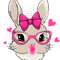 Rabbits Cute Bunny Face Tie Bandana Heart Glasses Bubblegum Easter.png