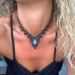 labradorite necklace,blue labradorite choker tiara,fashion jewelry,gift for her,jewelry for woman,accessories