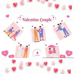 Valentine Couple Illustration
