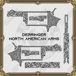 Laser Engraving Designs Scrollwork for Derringer North American Firearms