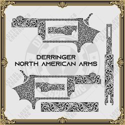 laser engraving designs scrollwork for derringer north american firearms