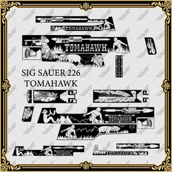 fiber laser engraving firearms design sig sauer 226 "tomahawk"