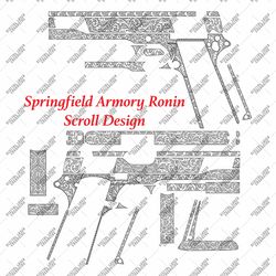 scroll designs springfield armory ronin firearms laser engraving files