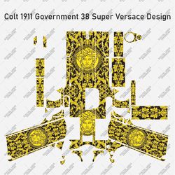 engraving firearm colt 1911 government 38 super versace design laser engraving file