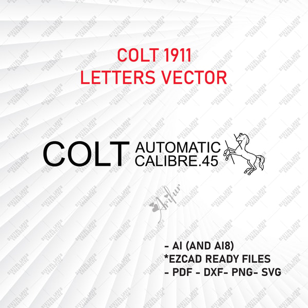 Colt Logo Vector File Colt 1911 Letters Vector | Colt Horse svg | Svg Colt 1911 Ve | Inspire ...