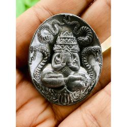 Ancient casting coin of Buddhist art_Maharat Phangphakan_behind Phaya Chingchai_first edition high fortune, charm, inclu
