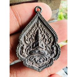 Charm Amulet Magic Pendent Antique cast coin Phra Khun Phaen RaiMont Powerful Talisman for fast luck love and Attraction