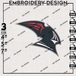 Bellarmine Knights Mascot Logo Embroidery Files, NCAA Bellarmine Embroidery Design, NCAA 3 sizes Machine Emb Files