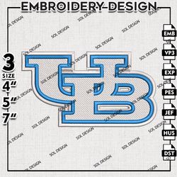Buffalo Bulls NCAA Word Logo Embroidery File, NCAA Buffalo Bulls Team Embroidery Design, 3 sizes Machine Emb Files