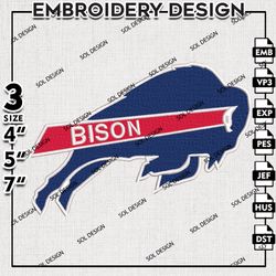 Howard Bison NCAA Logo Embroidery File, NCAA Howard Bison Team Embroidery Design, 3 sizes Machine Emb File