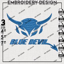 Duke Blue Devils embroidery design, Duke Blue Devils embroidery, Blue Devils Logo, Sport embroidery, NCAA embroidery.