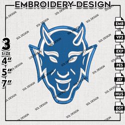 Duke Blue Devils embroidery design, NCAA Duke Blue Devils embroidery, Blue Devils, Sport embroidery, NCAA embroidery.