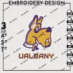 UAlbany Great Danes embroidery design, UAlbany Great Danes embroidery, Albany Great Dane embroidery, NCAA embroidery
