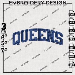 NCAA Embroidery Files, Queens University Royals Embroidery Designs, Machine Embroidery Files, NCAA Royals