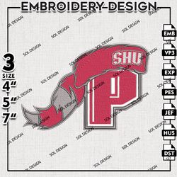 Sacred Heart Pioneers embroidery Designs, Sacred Heart Pioneers embroidery, SHU Pioneers embroidery, NCAA embroidery