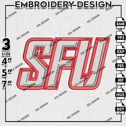 St. Francis Red Flash embroidery Designs, St. Francis Red Flash embroidery, Ncaa St. Francis Red Flash, NCAA embroidery