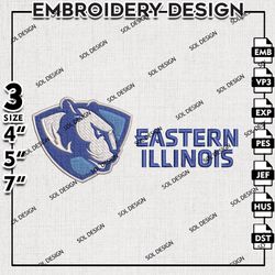 Eastern Illinois Panthers embroidery Designs, Eastern Illinois Panthers embroidery, Ncaa Panthers, NCAA embroidery