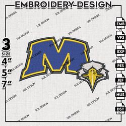 Morehead State Eagles embroidery Designs, Morehead State Eagles machine embroidery, Ncaa Morehead State, NCAA embroidery