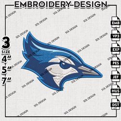 Ncaa Creighton Bluejays embroidery Designs Files, Creighton Bluejays machine embroidery, Ncaa Logo, NCAA embroidery
