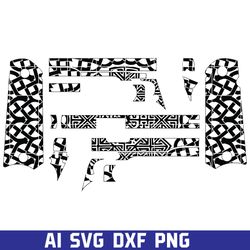 colt 1911 gun template pattern design 29