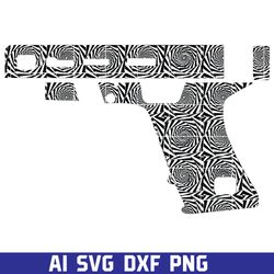 colt 1911 gun template pattern design 33