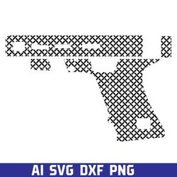colt 1911 gun template pattern design 35