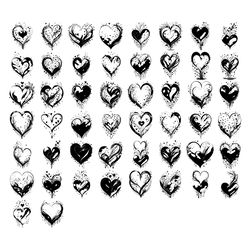 Love Valentine Element Draw Black