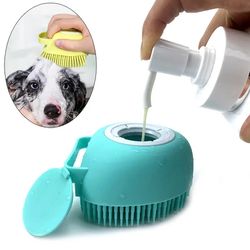 Bathroom Puppy Dog Cat Bath Washing Massage Gloves Brush Soft Silicone Pet Accessories for Dogs Cats Tools Mascotas Prod